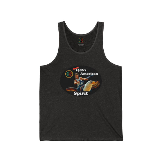 100% 1980s American Spirit Unisex Jersey Tank Cinema Siblings Episode Big Trouble in Little China - The MOST American Movie