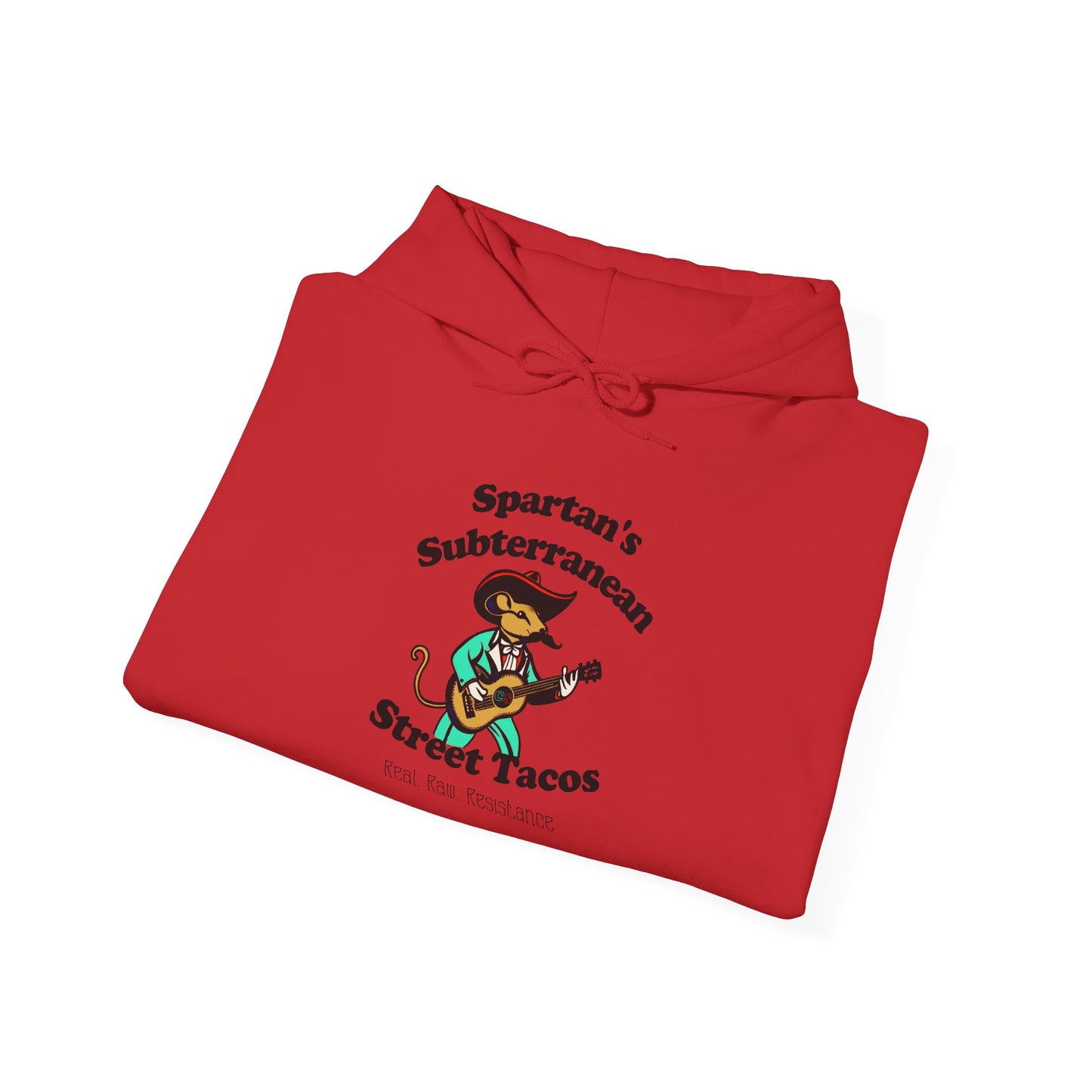 Spartan's Subterranean Tacos Unisex Heavy Blend™ Hooded Sweatshirt Demolition Man Practically Prophesy