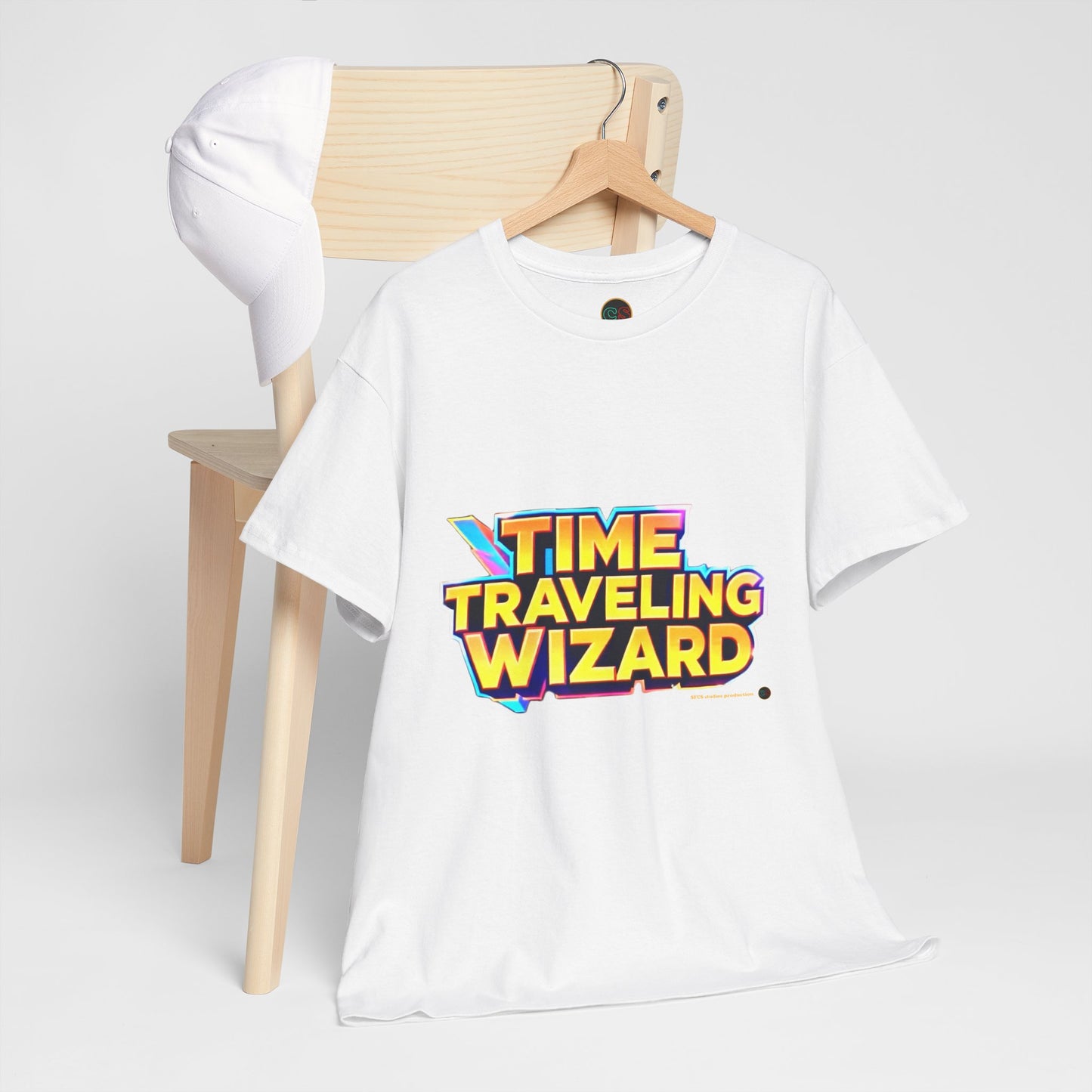 Time Traveling Wizard - Unisex Heavy Cotton Tee - Cinema Siblings - The Abandons: The Worst Western Ever Made