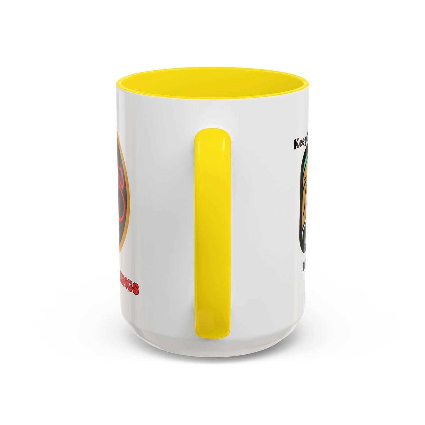 Keep the Helmet On Accent Coffee Mug Cinema Siblings Episode Dredd The Perfect Reboot