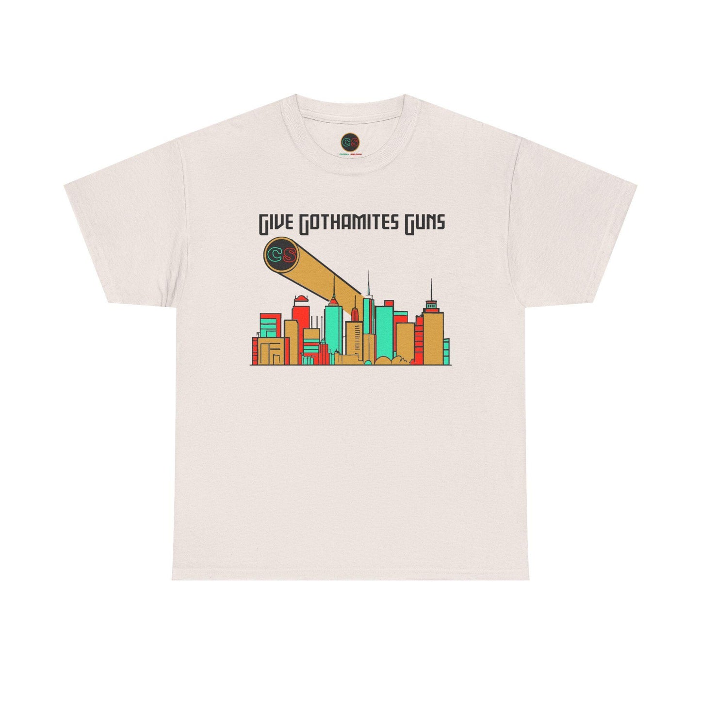 Give Gothamites Guns Unisex Heavy Cotton T- Shirt Cinema Siblings Episode Joker 2 - Martyring The Accidental Hero