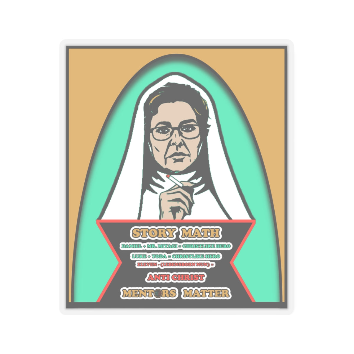 Mentors Matter - Cinema Siblings Stickers - Multiple Sizes - How Catholicism Could Have Saved Stranger Things