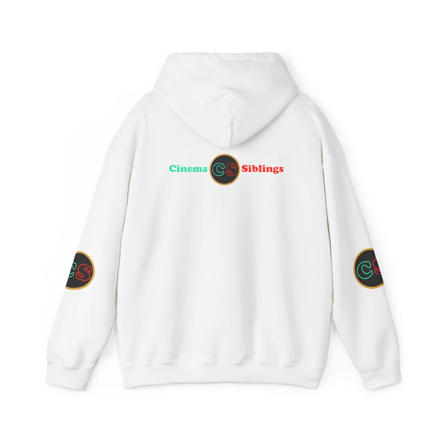 Writer's Room Snort Hoodie Hooded Sweatshirt Cinema Siblings Episode Battlestar Galactica - Starbuck versus Stardoe (white outline)