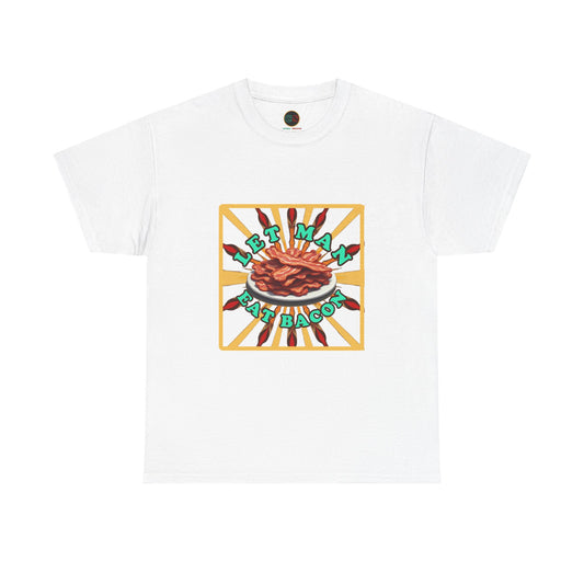 Let Man Eat Bacon - Unisex Heavy Cotton Tee Cinema Siblings - Stranger Things: Judging the Wheelers