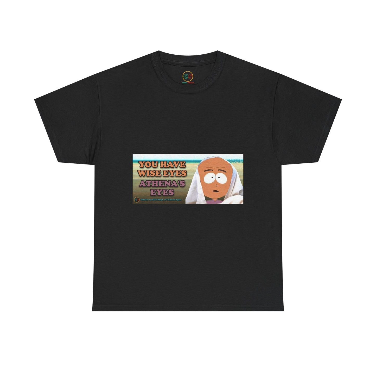 Athena's Eyes - Heavy Cotton Tee - Cinema Siblings - Nolan's XENIA is a LIE in his Orwellian Odyssey