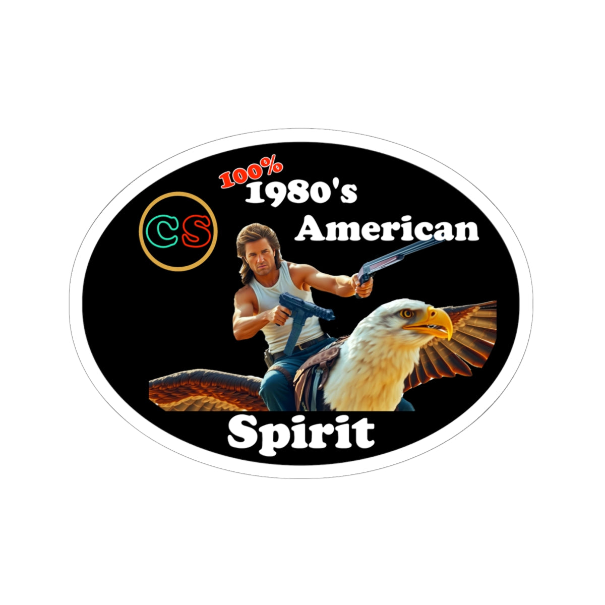 100% 1980s American Spirit Cinema Siblings Stickers - Multiple Sizes -  Episode Big Trouble in Little China - The MOST American Movie