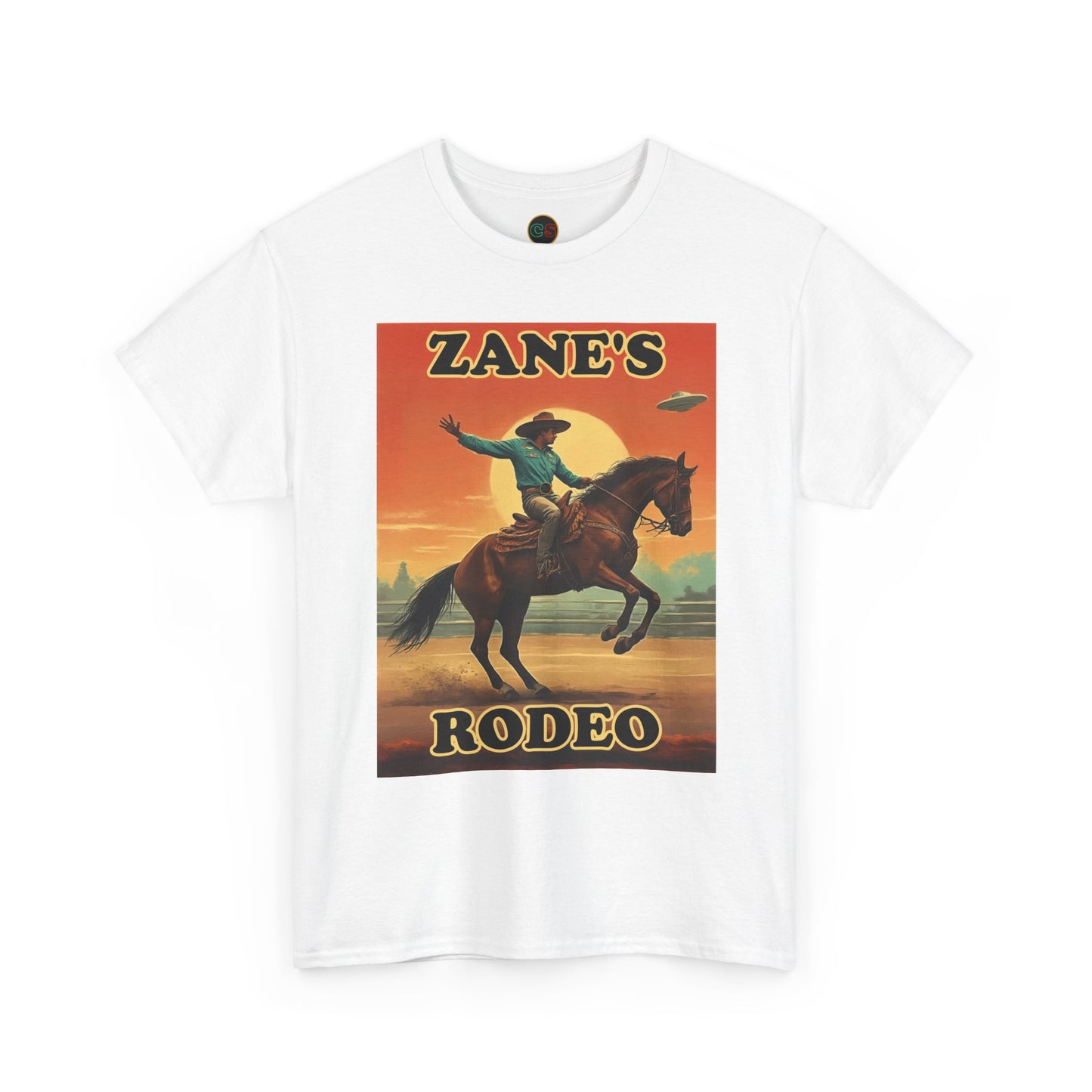 Zane's Rodeo - Unisex Heavy Cotton Tee - Cinema Siblings - The Arrival - Planned Disclosure 30 Years Ago?