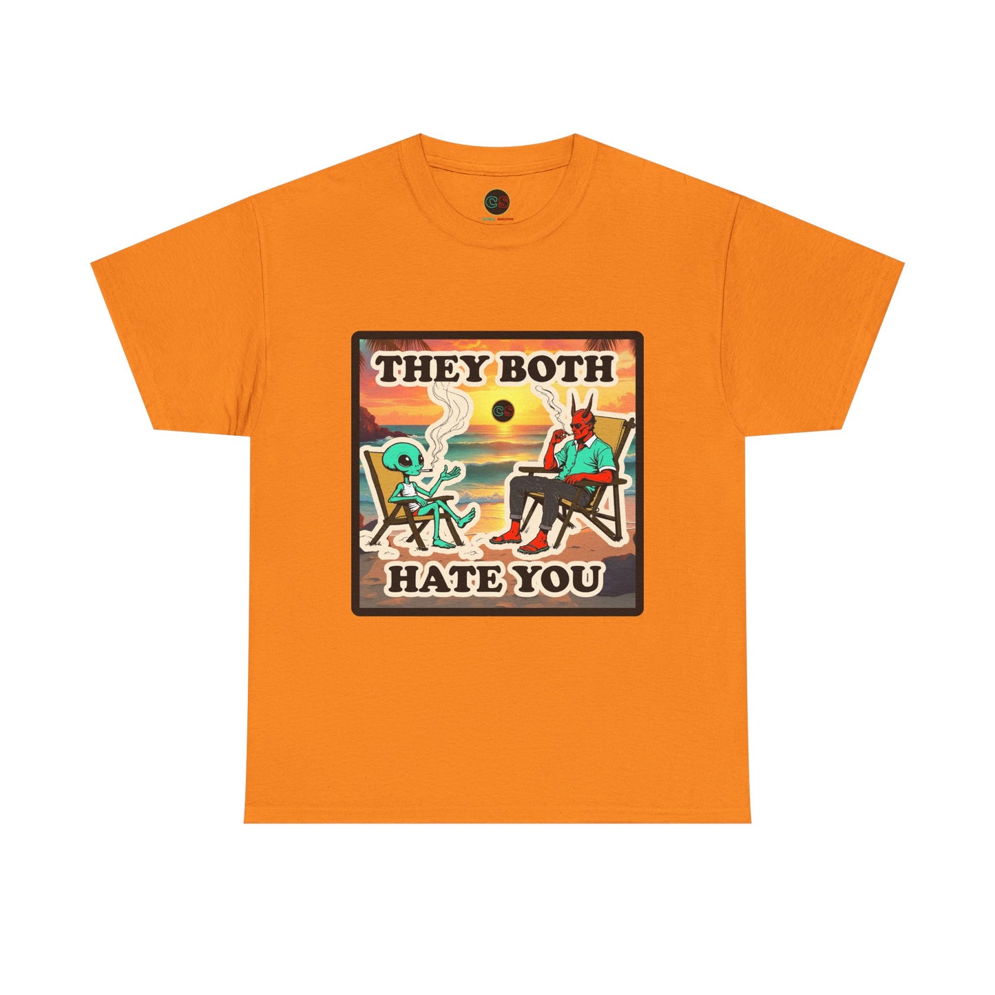 They Both Hate You - Unisex Heavy Cotton Tee Cinema Siblings War Machine - Predictive Programming or Expensive Commercial?