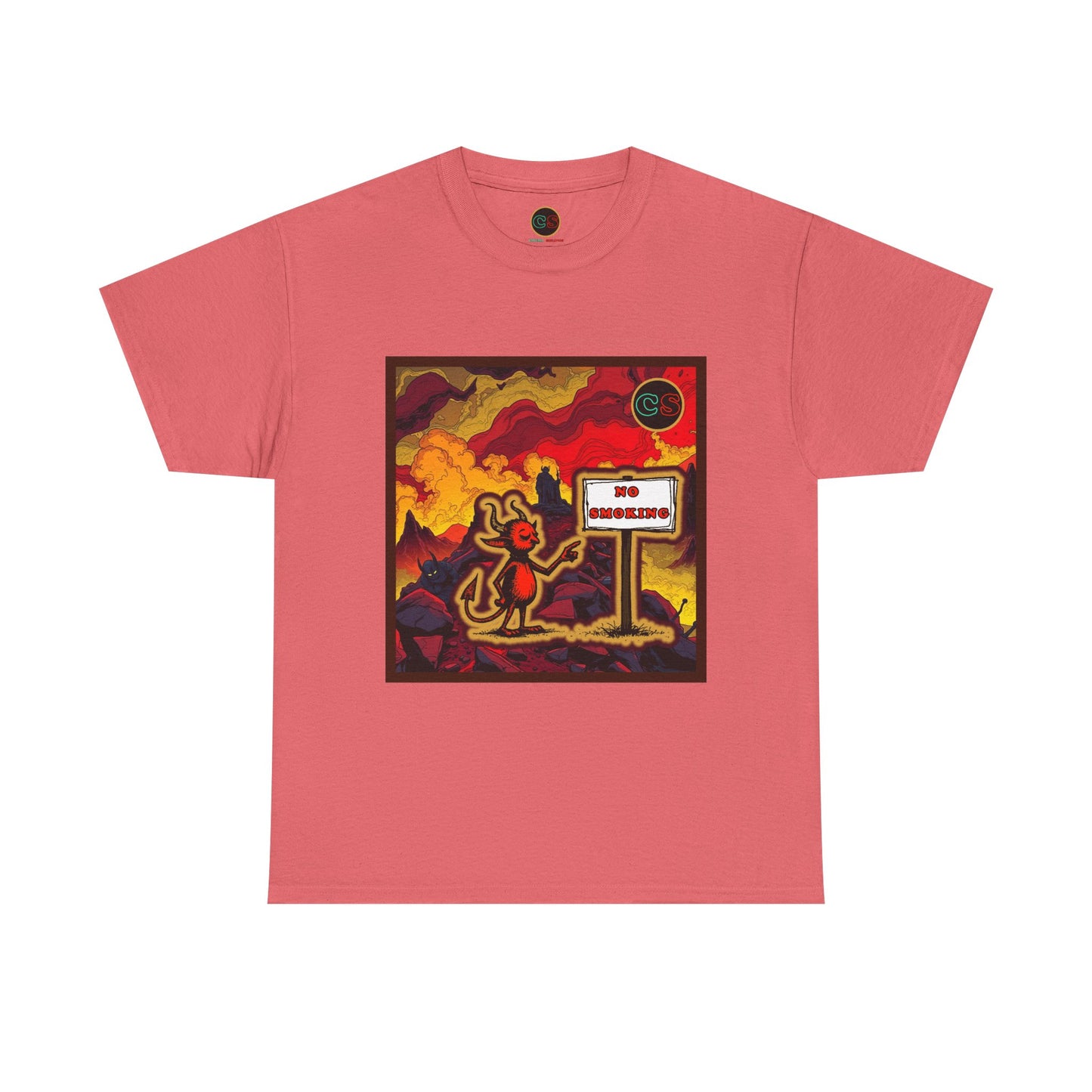 No Smoking - Unisex Heavy Cotton Tee Cinema Siblings - Stranger Things Seasons 3-5... set in Hell?
