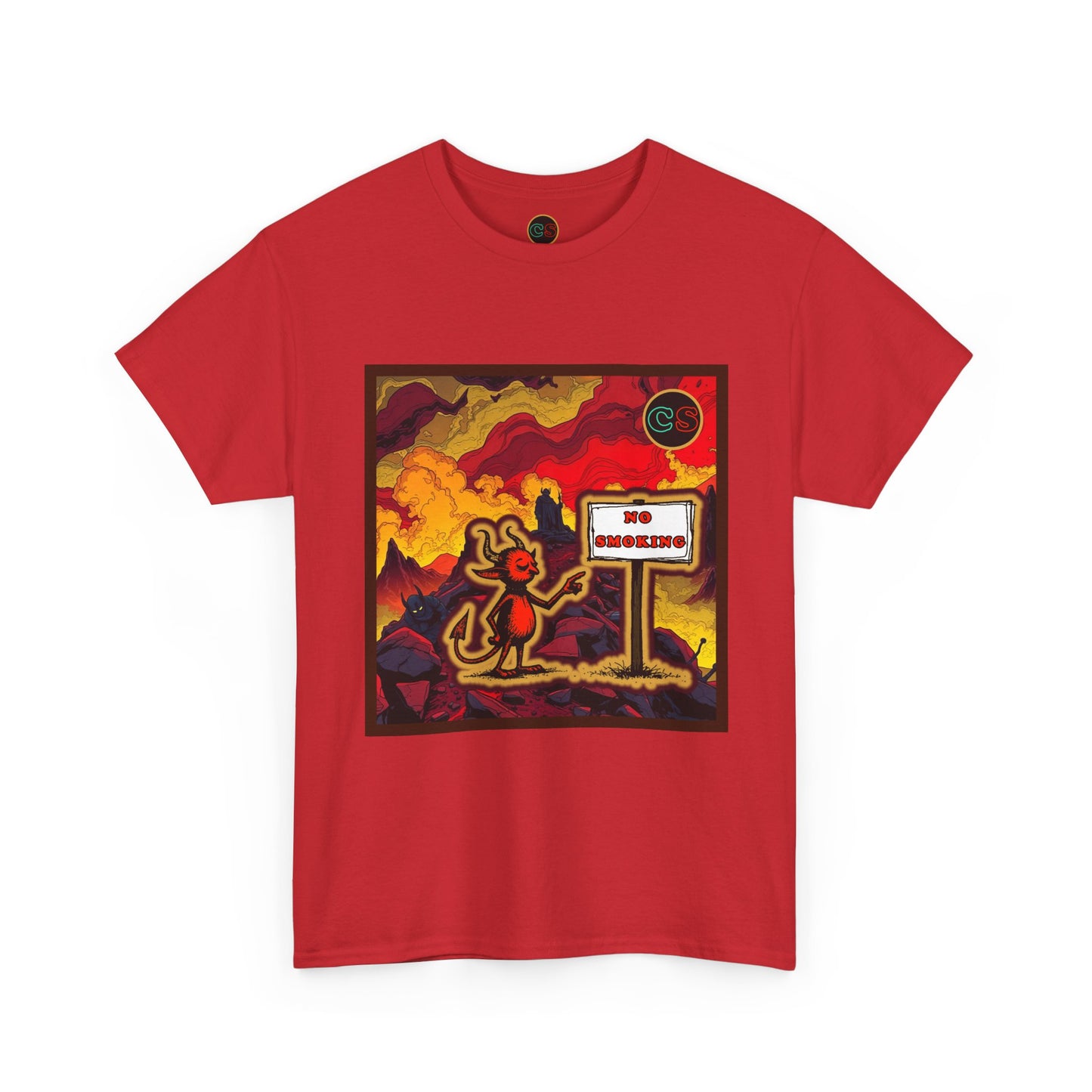 No Smoking - Unisex Heavy Cotton Tee Cinema Siblings - Stranger Things Seasons 3-5... set in Hell?