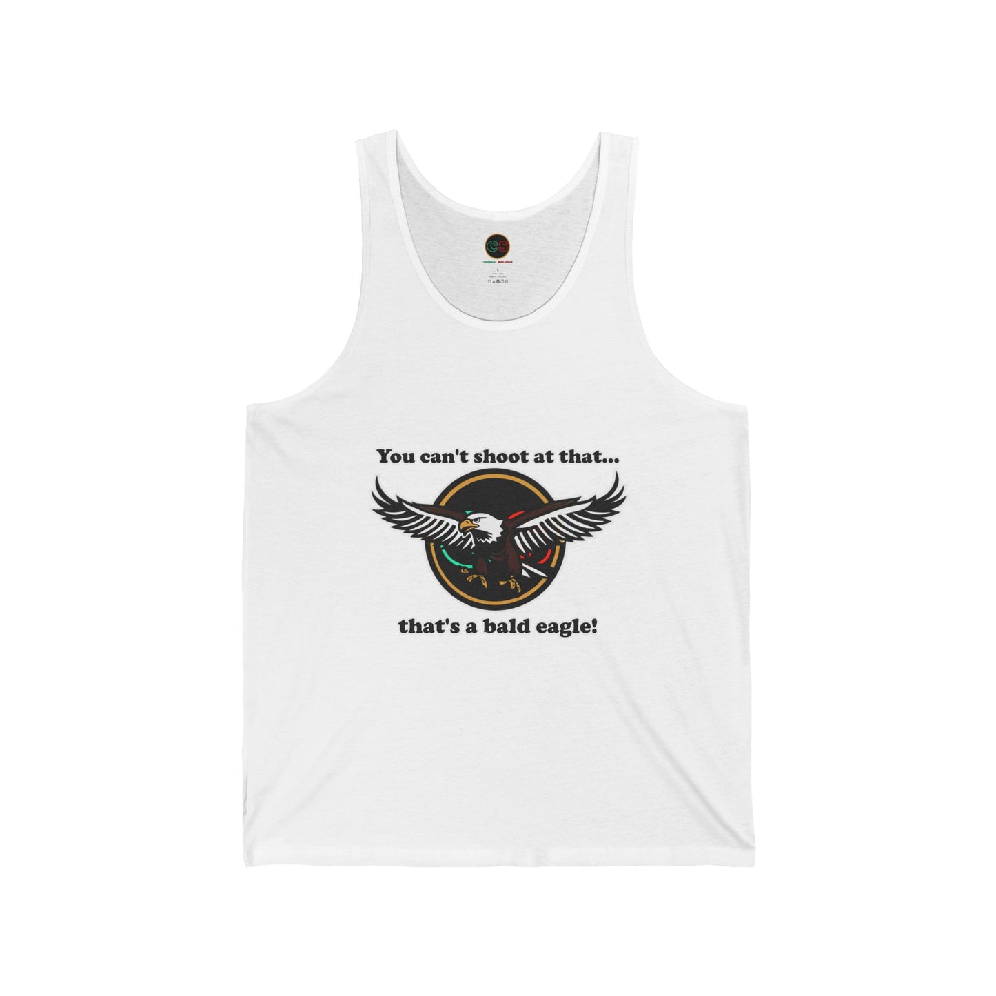 That's a Bald Eagle! Unisex Jersey Tank Cinema Siblings Peacemaker - Demeaning the Hero
