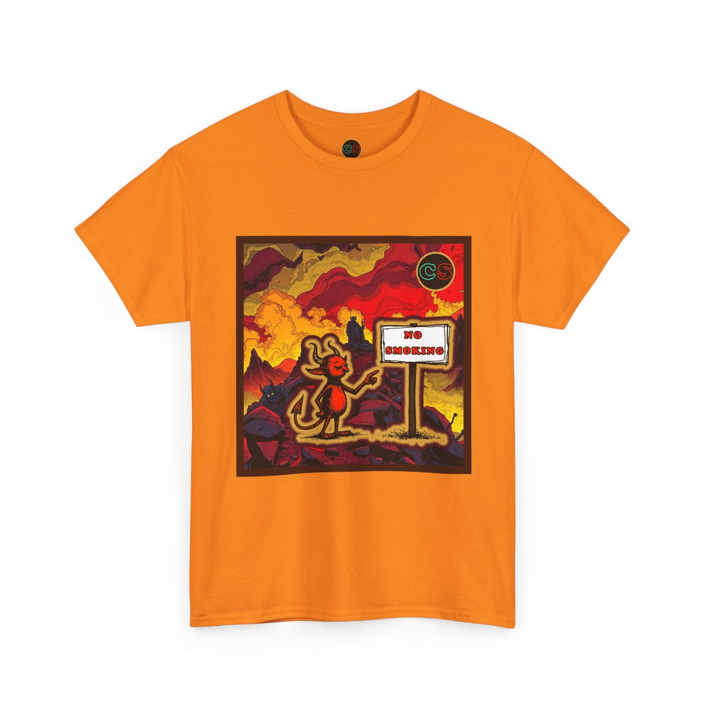 No Smoking - Unisex Heavy Cotton Tee Cinema Siblings - Stranger Things Seasons 3-5... set in Hell?