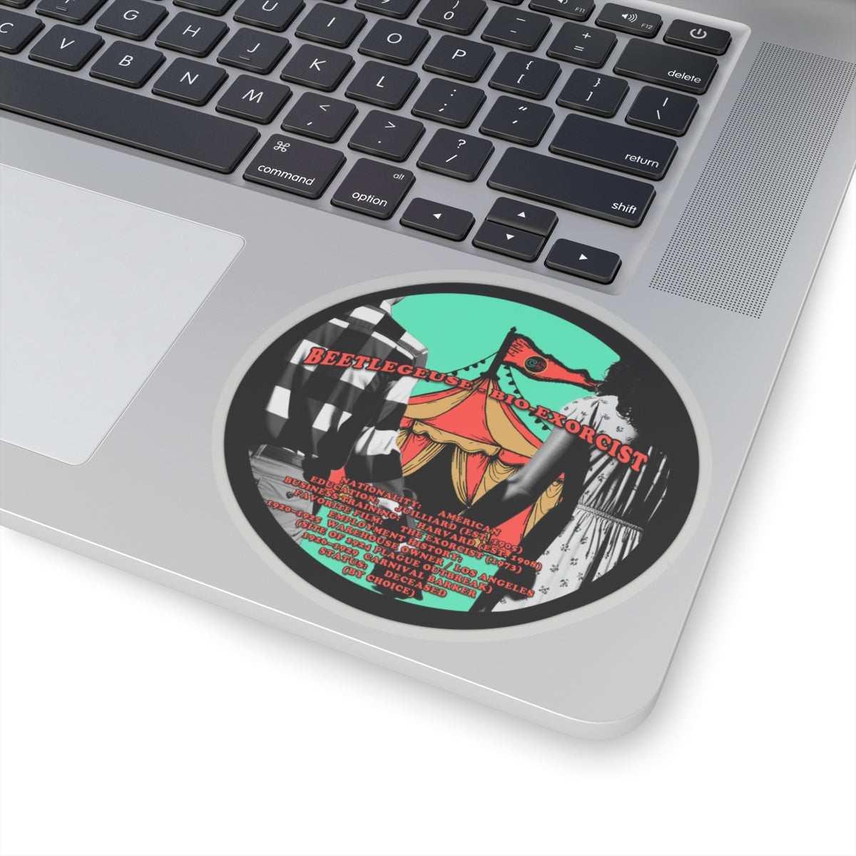 Demonic Resume Cinema Siblings Stickers - Multiple Sizes -Beetlejuice Beetlejuice Malice for Motherhood