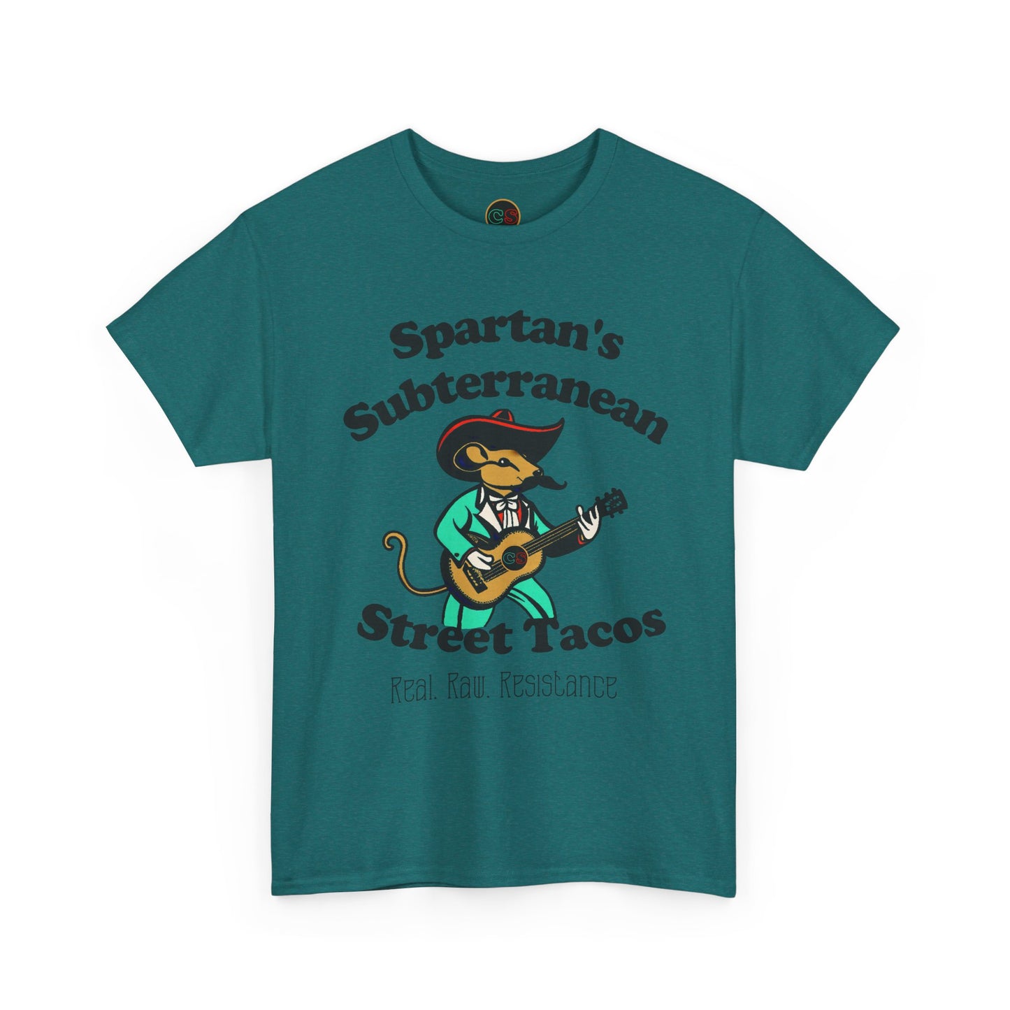 Spartan's Subterranean Tacos - Unisex Heavy Cotton Tee - Demolition Man Practically Prophesy