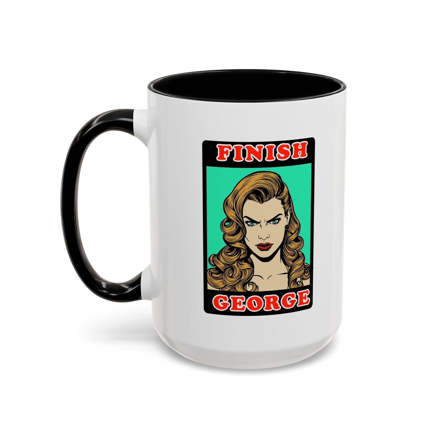 Finish George - Coffee Mug (11, 15oz) Cinema Siblings - Stranger Things - Shutter Island Will - Fan Theory