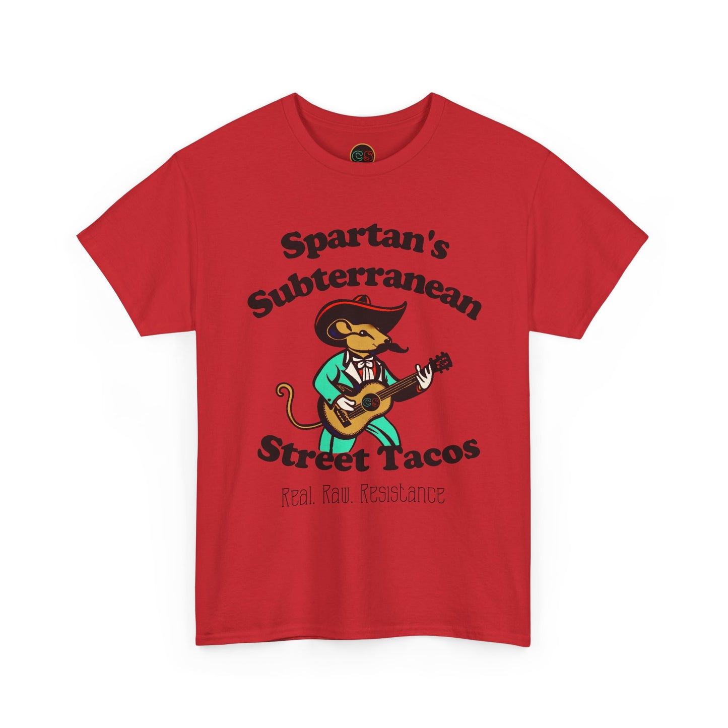 Spartan's Subterranean Tacos - Unisex Heavy Cotton Tee - Demolition Man Practically Prophesy