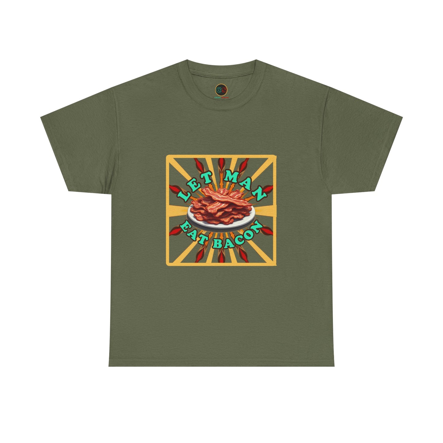 Let Man Eat Bacon - Unisex Heavy Cotton Tee Cinema Siblings - Stranger Things: Judging the Wheelers