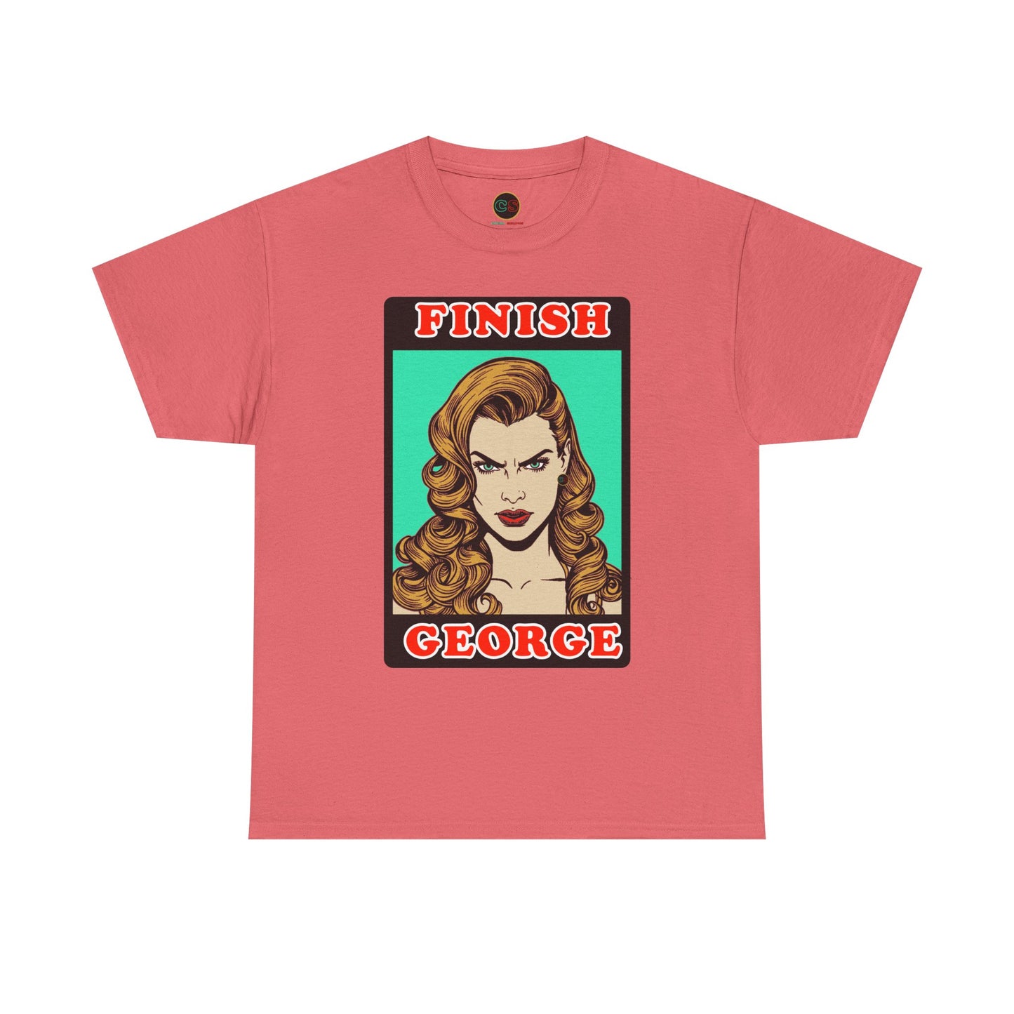 Finish George - Unisex Heavy Cotton Tee - Cinema Siblings - Stranger Things - Shutter Island Will - Fan Theory