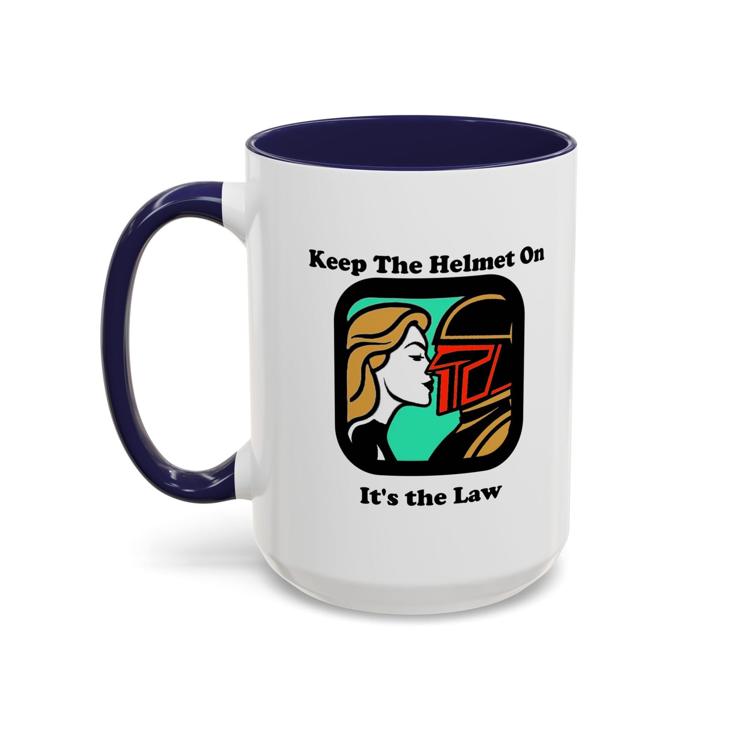 Keep the Helmet On Accent Coffee Mug Cinema Siblings Episode Dredd The Perfect Reboot