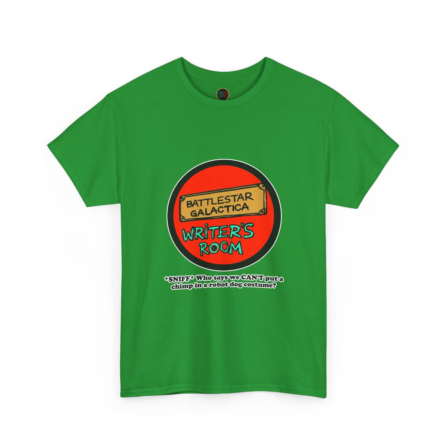 Writer's Room Snort  Unisex Heavy Cotton Tee Cinema Siblings  Episode Battlestar Galactica - Starbuck versus Stardoe