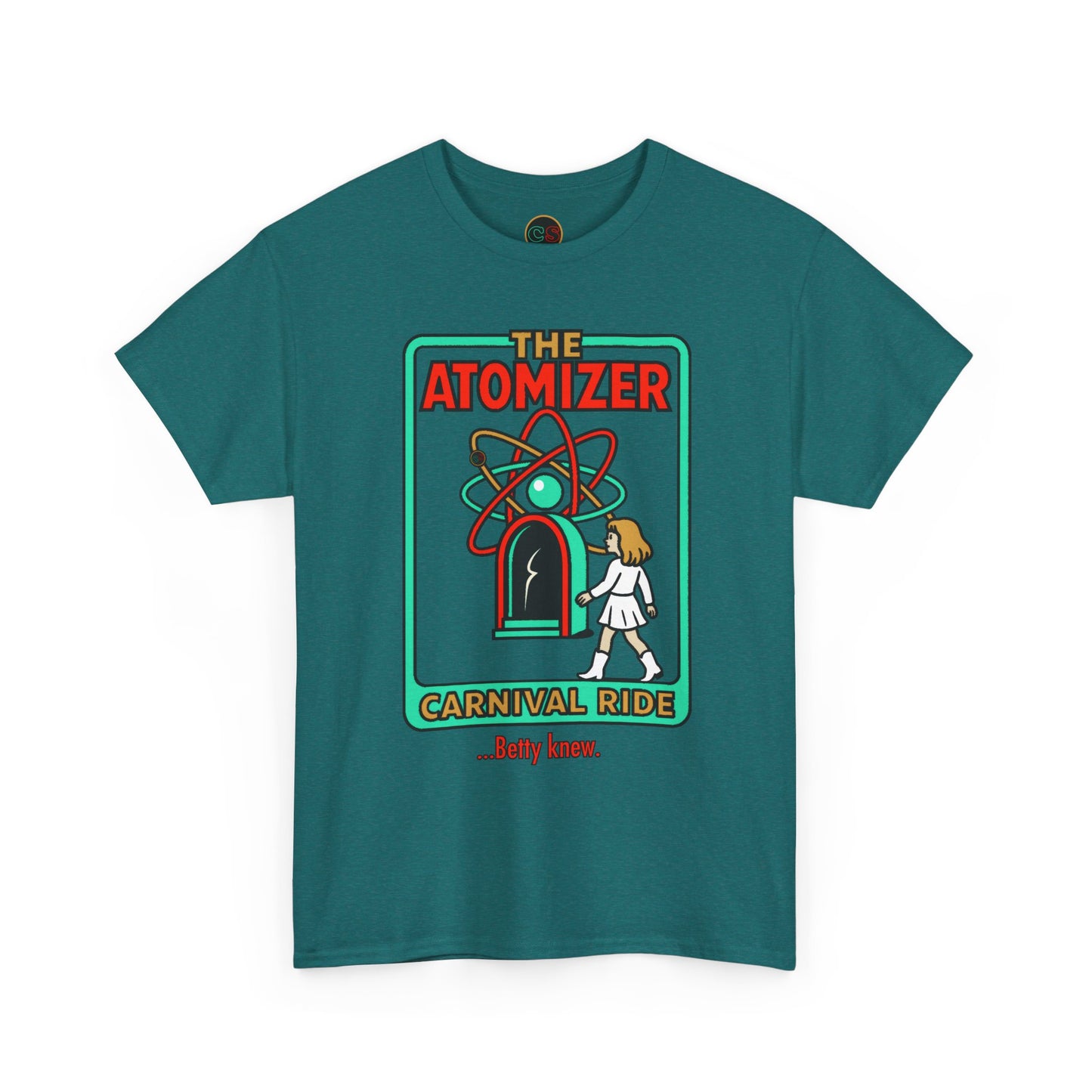 The Atomizer - Betty Knew - Unisex Heavy Cotton Tee - Splash, Mannequin & Weird Science 1980's Manic Pixie Dream Pygmalion