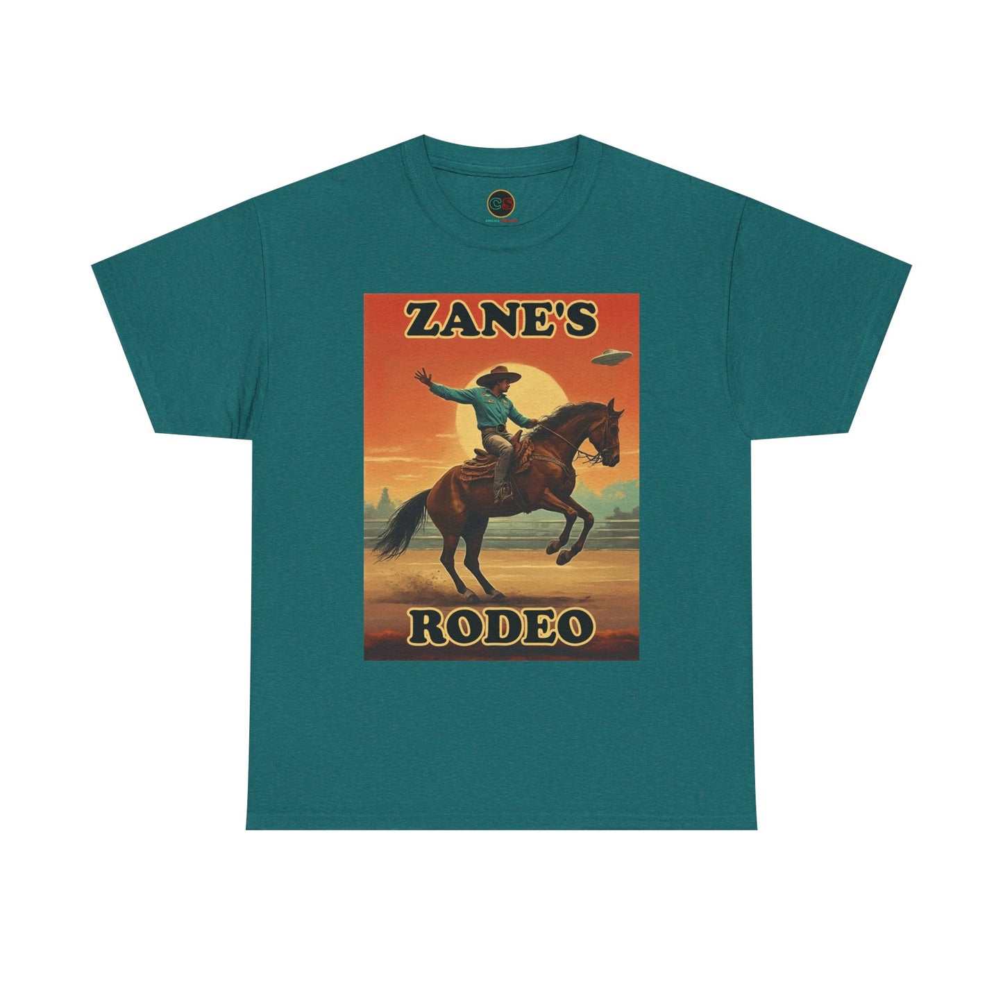 Zane's Rodeo - Unisex Heavy Cotton Tee - Cinema Siblings - The Arrival - Planned Disclosure 30 Years Ago?