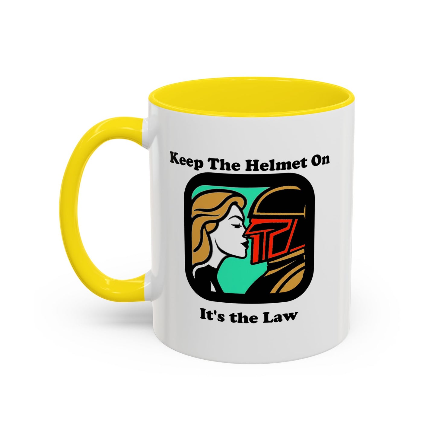 Keep the Helmet On Accent Coffee Mug Cinema Siblings Episode Dredd The Perfect Reboot