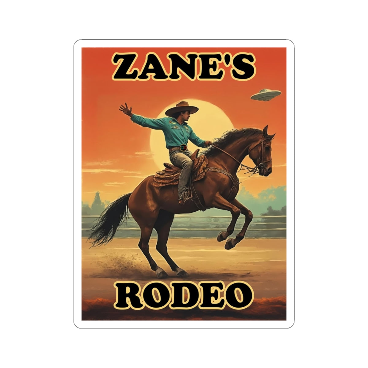 Zane's Rodeo - Cinema Siblings Stickers - Multiple Sizes - The Arrival - Planned Disclosure 30 Years Ago?