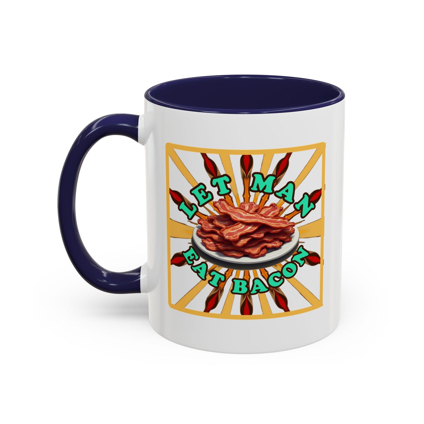 Let Man Eat Bacon - Coffee Mug (11, 15oz) Cinema Siblings - Stranger Things: Judging the Wheelers