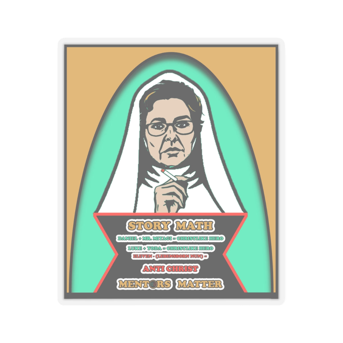 Mentors Matter - Cinema Siblings Stickers - Multiple Sizes - How Catholicism Could Have Saved Stranger Things