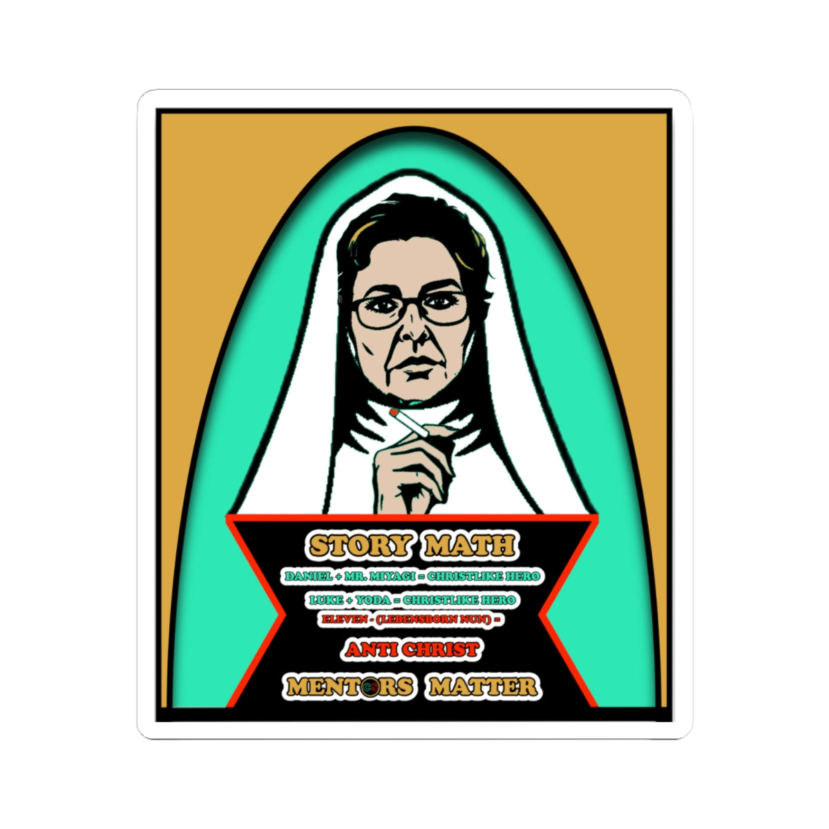 Mentors Matter - Cinema Siblings Stickers - Multiple Sizes - How Catholicism Could Have Saved Stranger Things