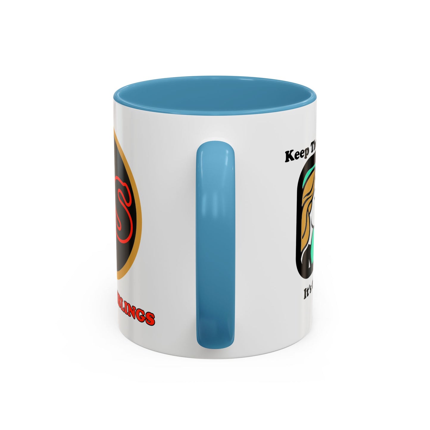 Keep the Helmet On Accent Coffee Mug Cinema Siblings Episode Dredd The Perfect Reboot