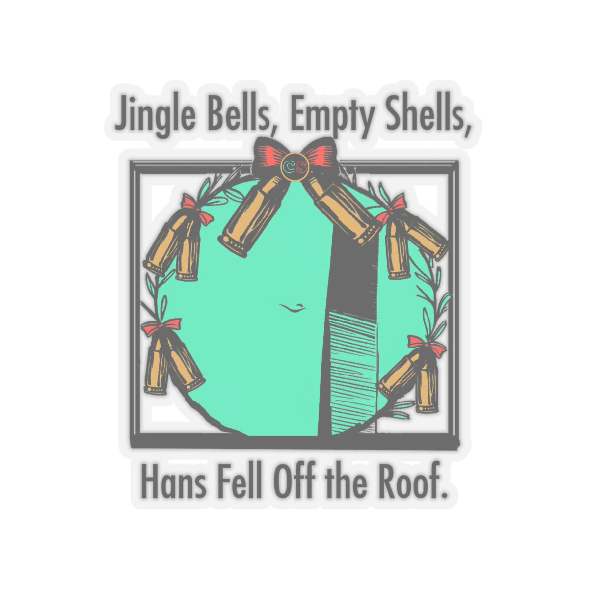 Jingle Shells - Cinema Siblings Stickers - Multiple Sizes -  Episode Die Hard - Is Holly the Bad Guy?