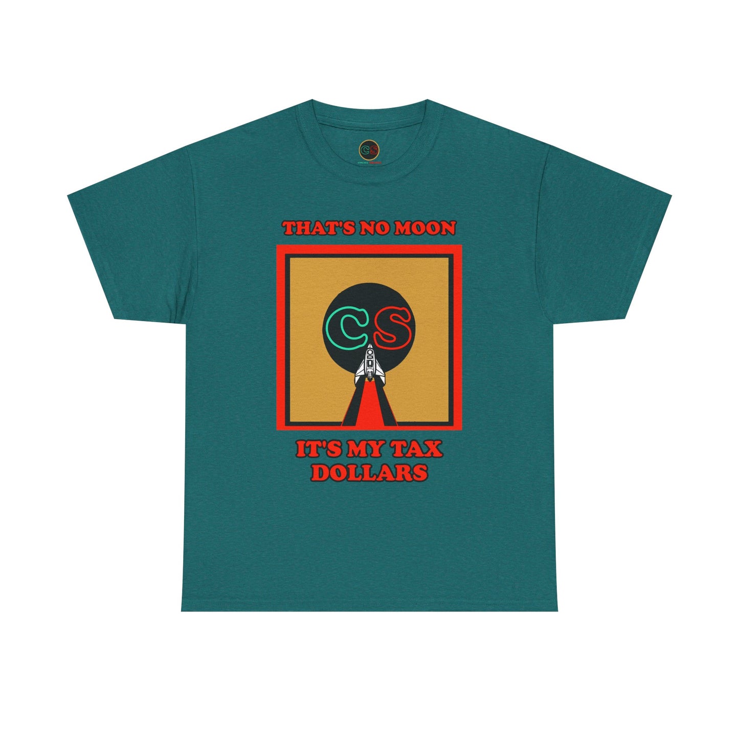 That's No Moon - Unisex Heavy Cotton Tee Cinema Siblings Happy Reviewers Compare Project Hail Mary Movie to the Book by Andy Weir