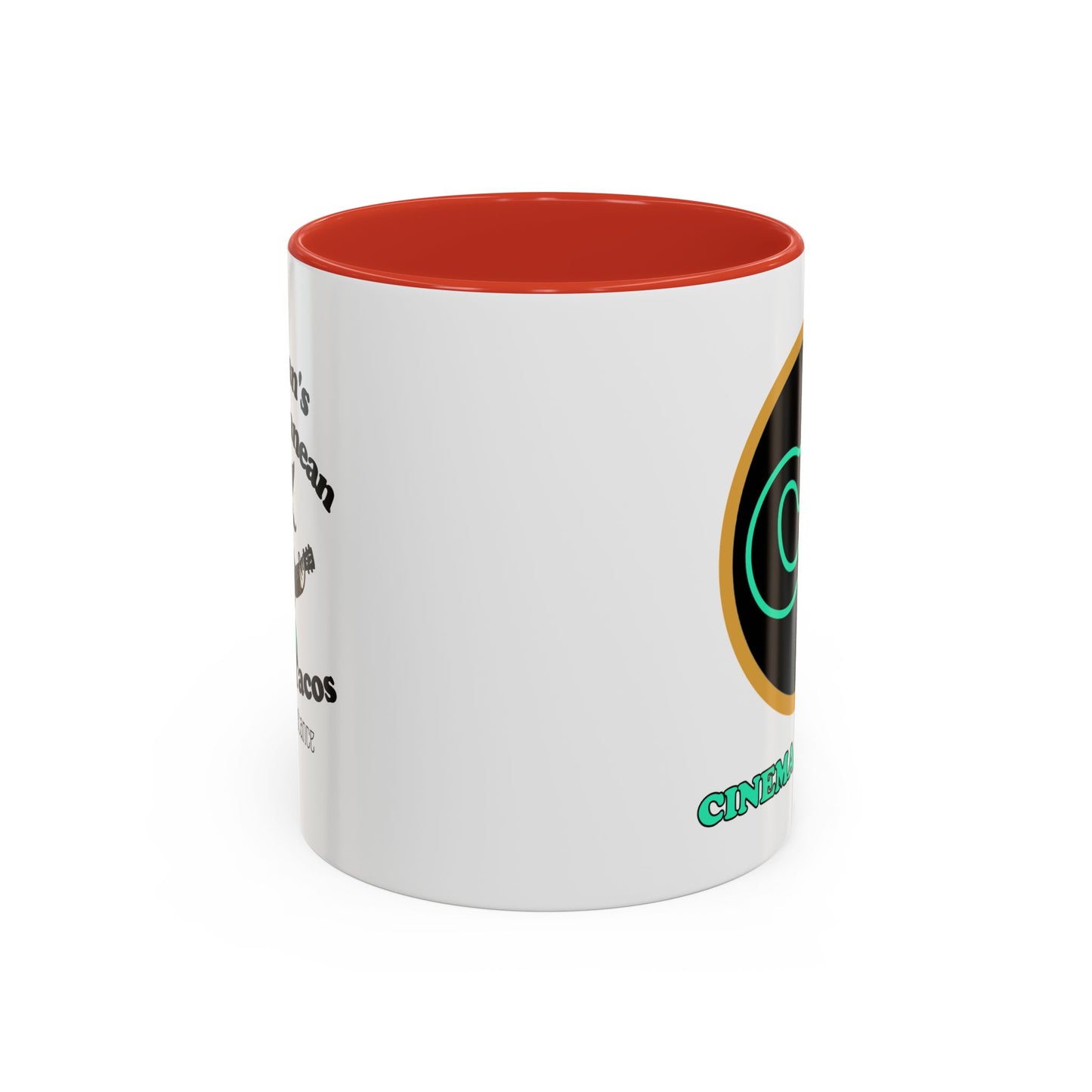 Spartan's Subterranean Tacos Accent Coffee Mug (11, 15oz) Cinema Siblings Demolition Man Practically Prophesy