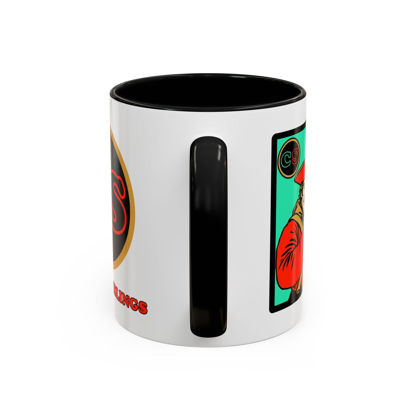 Settler Mode - Coffee Mug (11, 15oz) Cinema Siblings - Black Widow vs Black Sunday - Eye Spy Lady Spies