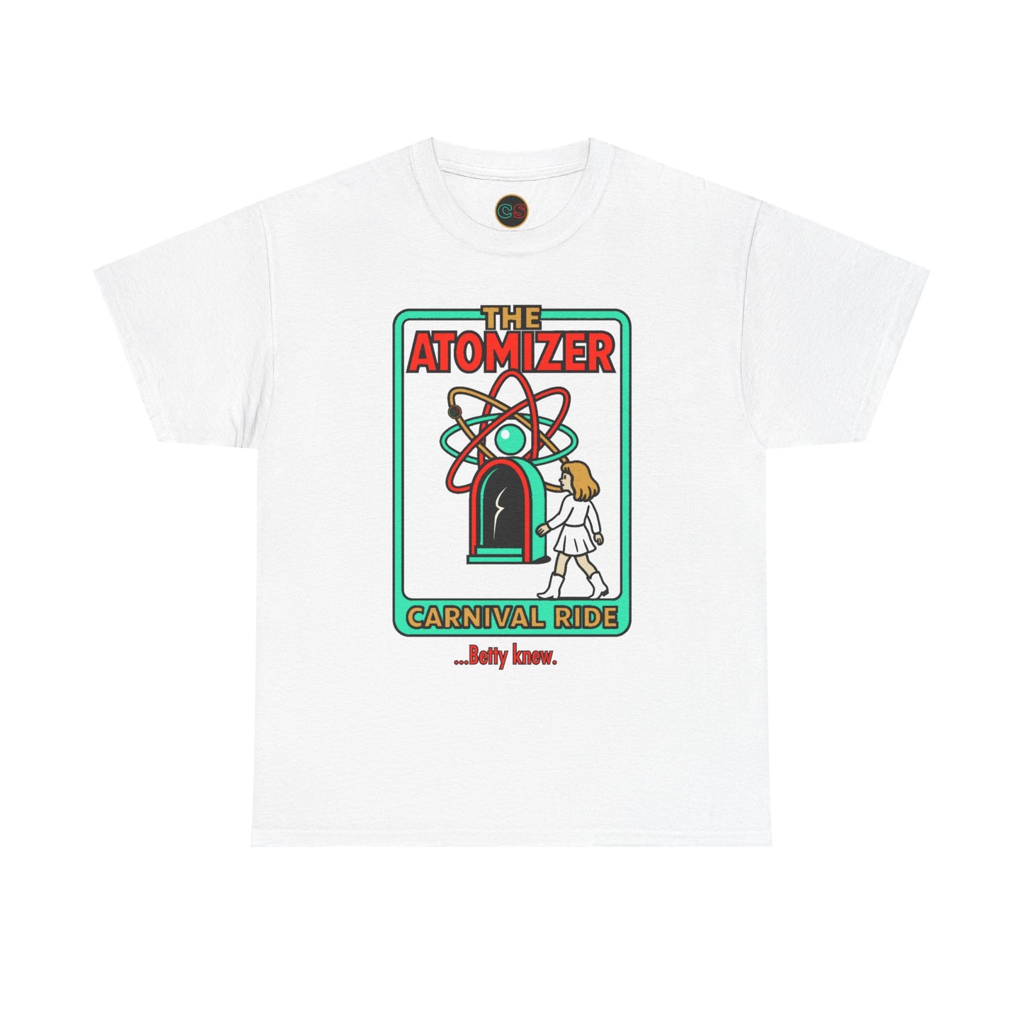 The Atomizer - Betty Knew - Unisex Heavy Cotton Tee - Splash, Mannequin & Weird Science 1980's Manic Pixie Dream Pygmalion