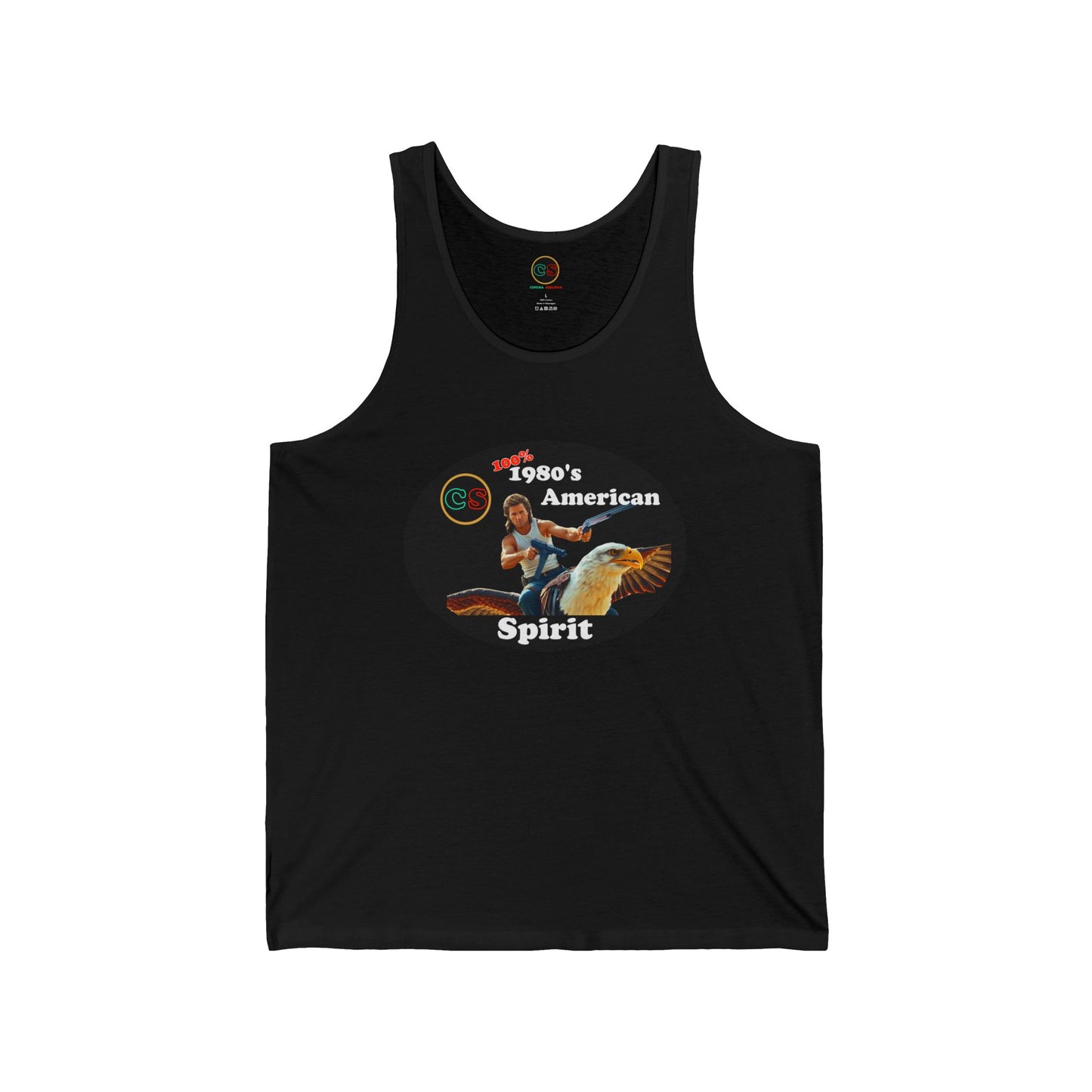 100% 1980s American Spirit Unisex Jersey Tank Cinema Siblings Episode Big Trouble in Little China - The MOST American Movie