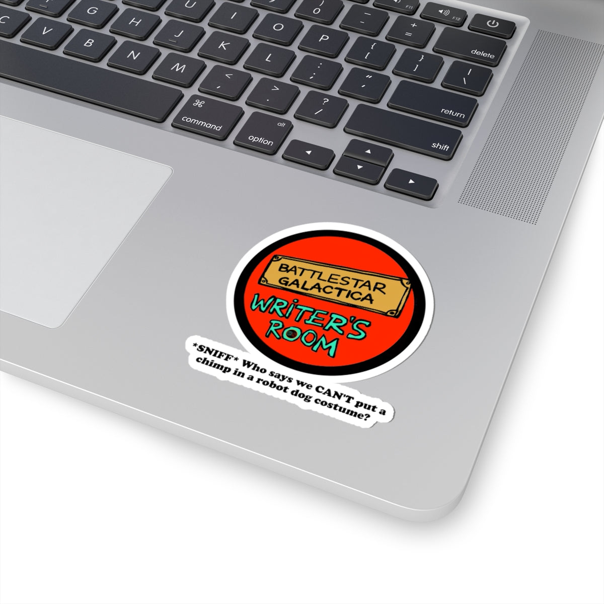 Writer's Room Snort - Cinema Siblings Stickers - Multiple Sizes -  Episode Battlestar Galactica - Starbuck versus Stardoe