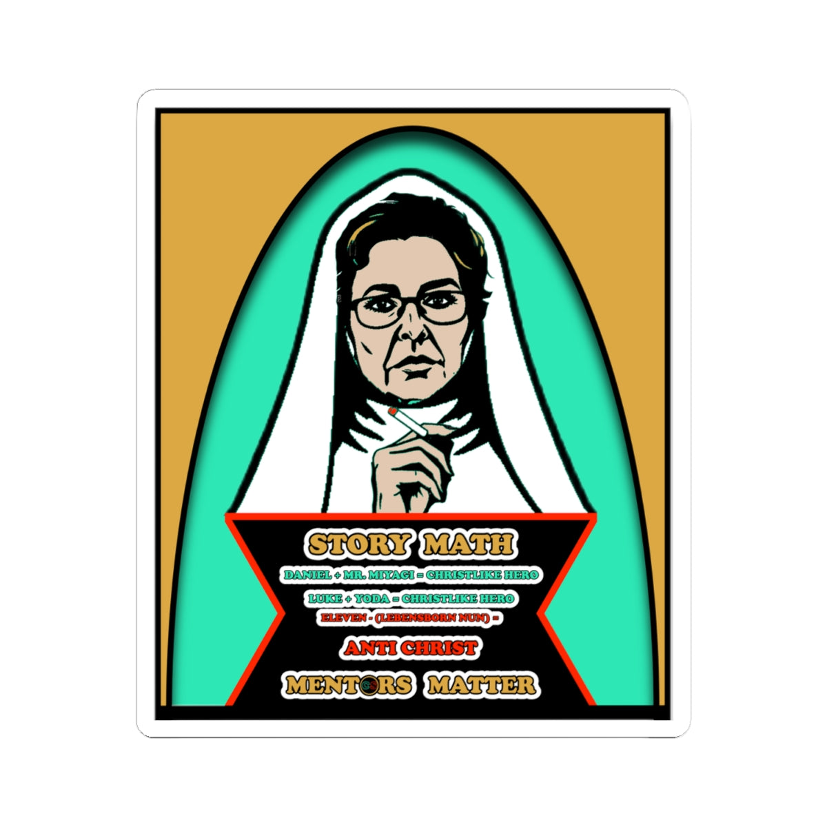 Mentors Matter - Cinema Siblings Stickers - Multiple Sizes - How Catholicism Could Have Saved Stranger Things