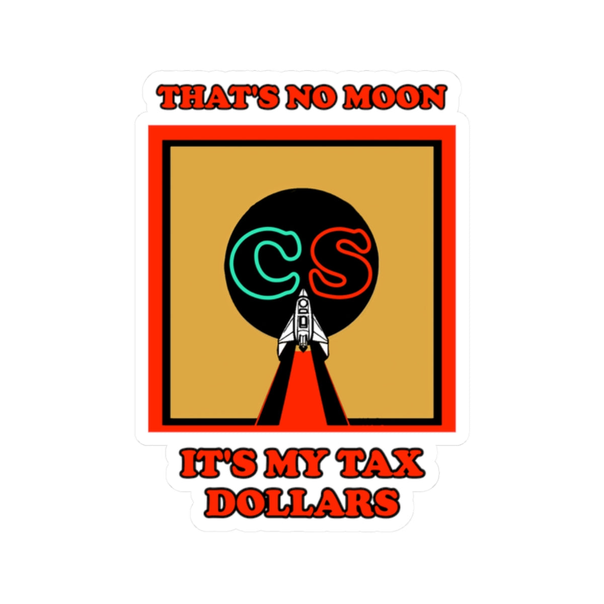 That's No Moon - Cinema Siblings Stickers - Multiple Sizes - Happy Reviewers Compare Project Hail Mary Movie to the Book by Andy Weir