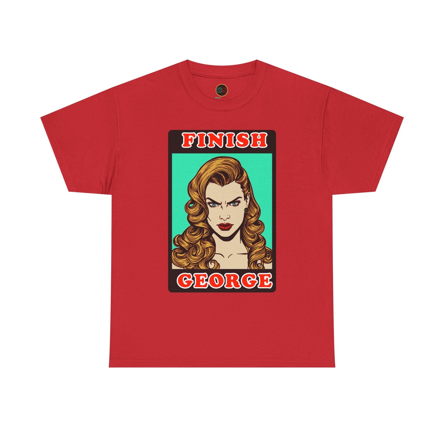 Finish George - Unisex Heavy Cotton Tee - Cinema Siblings - Stranger Things - Shutter Island Will - Fan Theory