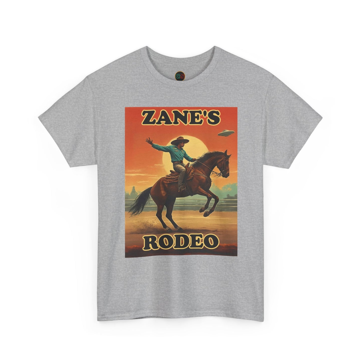 Zane's Rodeo - Unisex Heavy Cotton Tee - Cinema Siblings - The Arrival - Planned Disclosure 30 Years Ago?