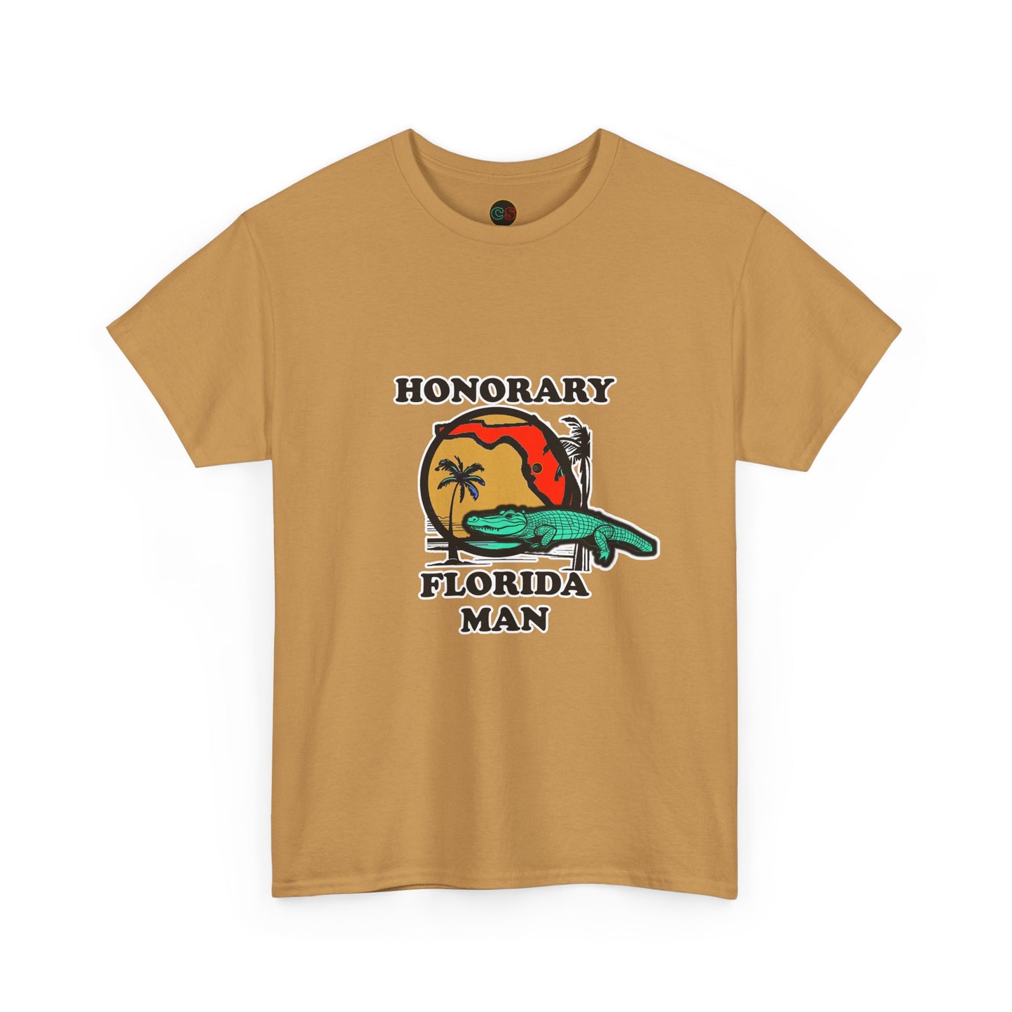 Honorary Florida Man Unisex Heavy Cotton T- Shirt Cinema Siblings EpisodeThere Can Be No Road Warrior Without Mad Max (white lettering)