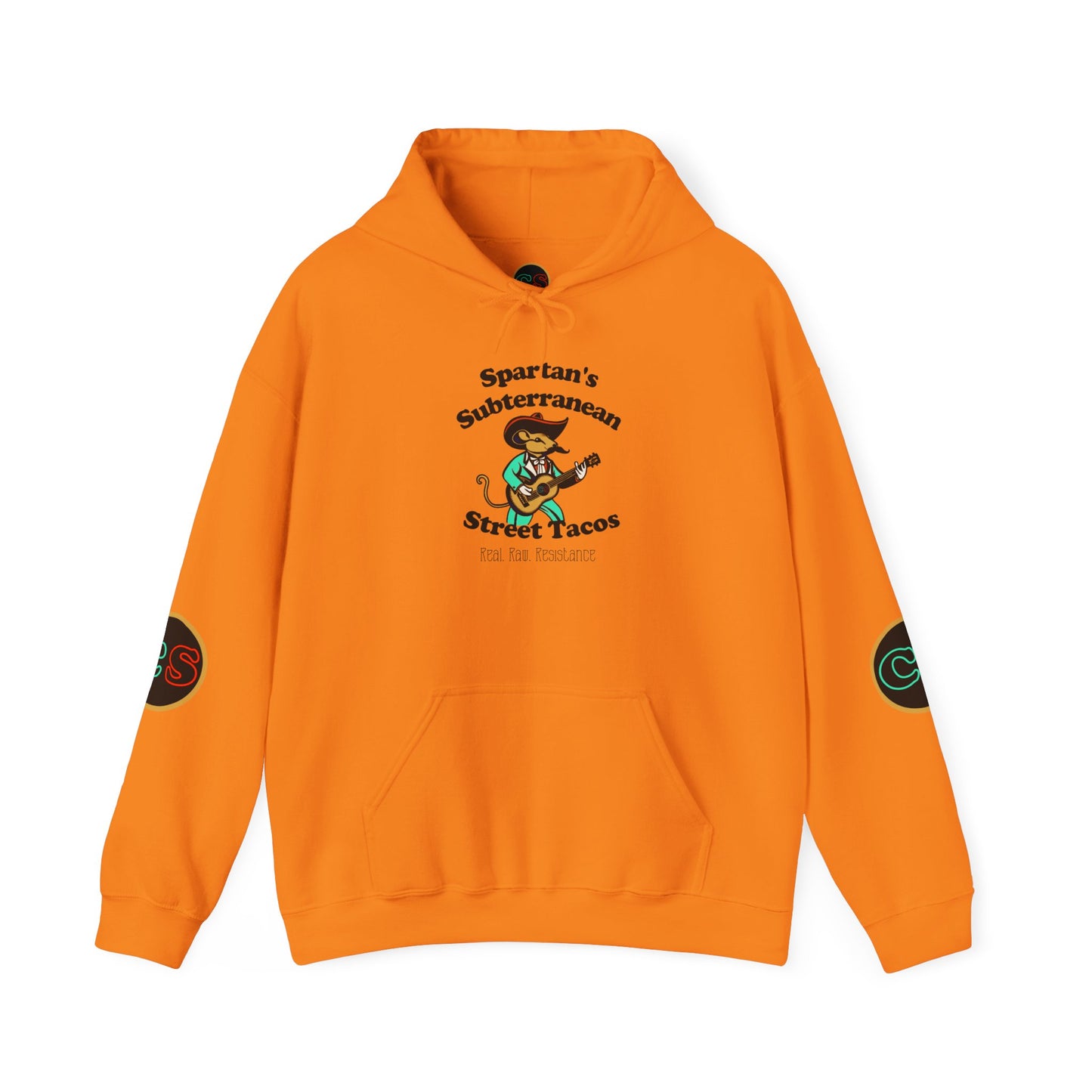 Spartan's Subterranean Tacos Unisex Heavy Blend™ Hooded Sweatshirt Demolition Man Practically Prophesy