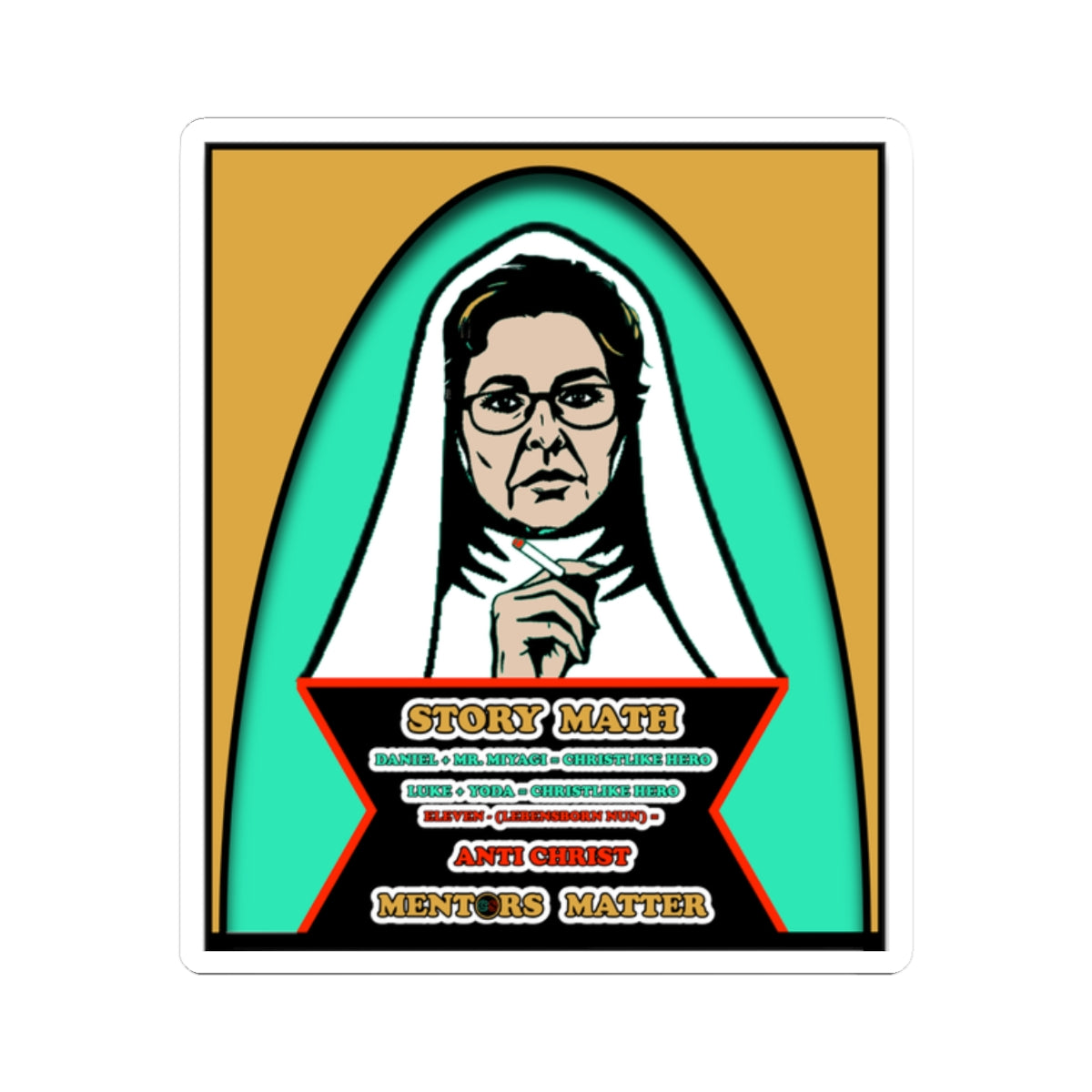 Mentors Matter - Cinema Siblings Stickers - Multiple Sizes - How Catholicism Could Have Saved Stranger Things