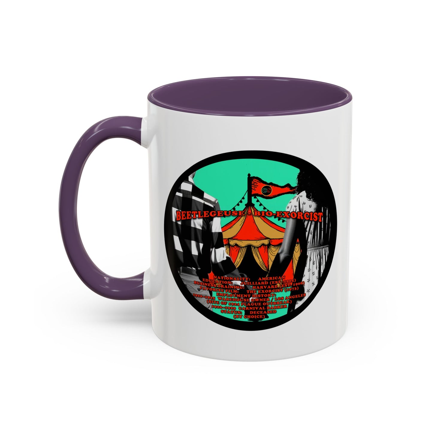 Demonic Resume Accent Coffee Mug Cinema Siblings Episode Beetlejuice Beetlejuice Malice for Motherhood