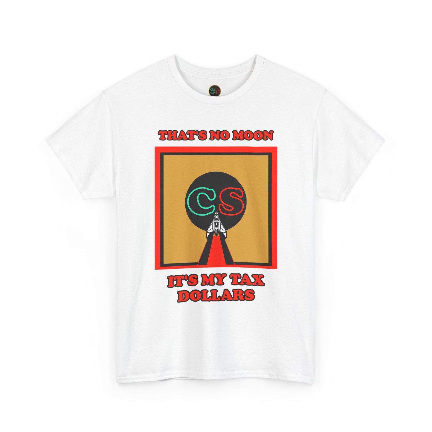 That's No Moon - Unisex Heavy Cotton Tee Cinema Siblings Happy Reviewers Compare Project Hail Mary Movie to the Book by Andy Weir