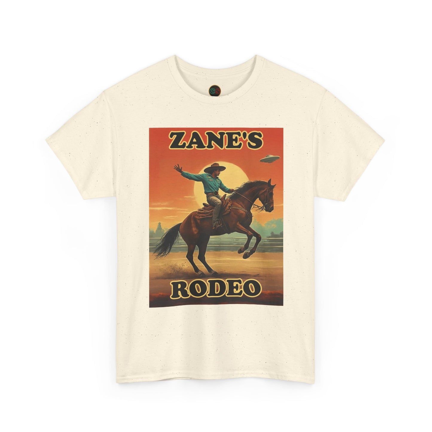 Zane's Rodeo - Unisex Heavy Cotton Tee - Cinema Siblings - The Arrival - Planned Disclosure 30 Years Ago?