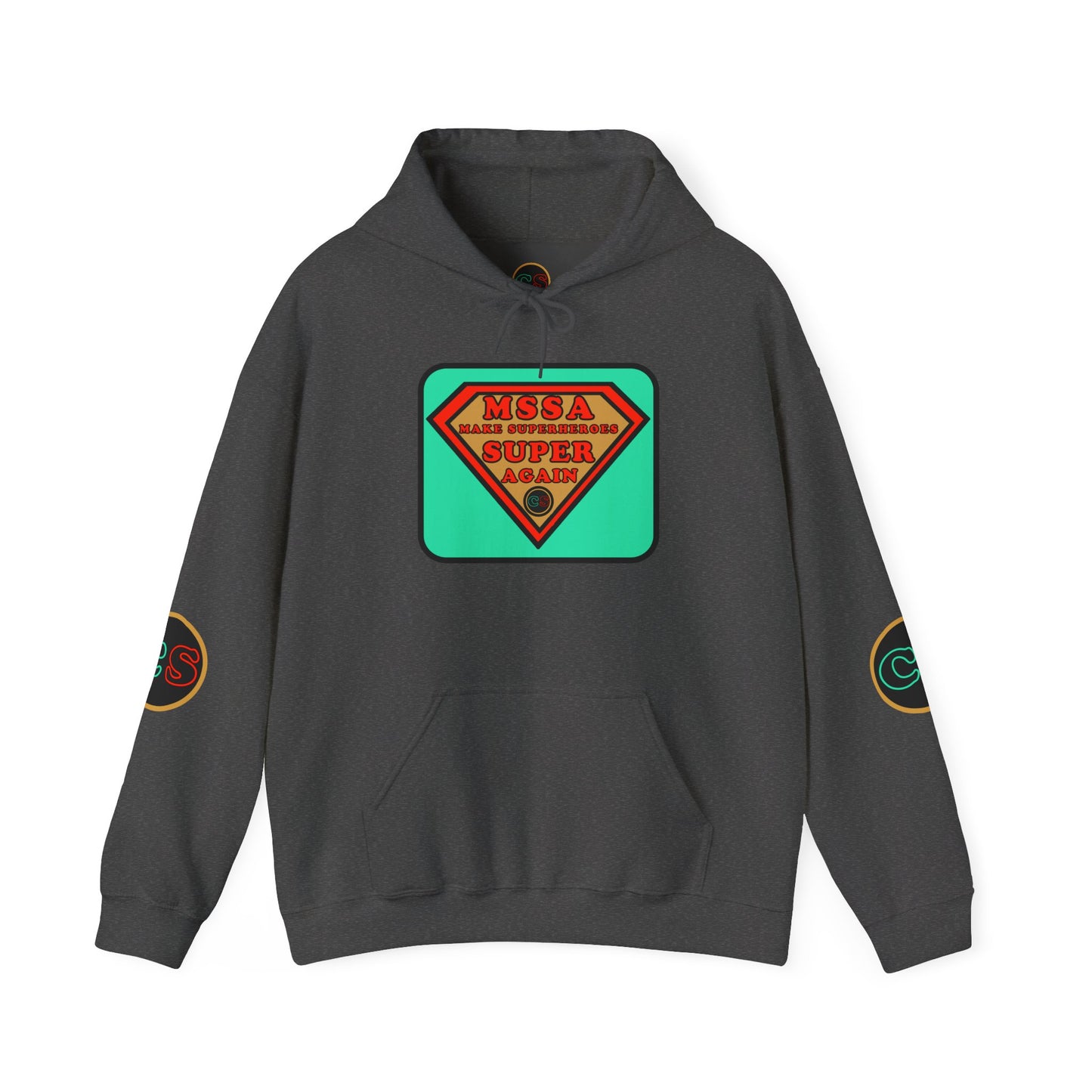 MSSA - Make Superheroes Super Again Hoodie Hooded Sweatshirt Cinema Siblings SUPERMAN: Donner, Snyder & Gunn - The Purpose of Power